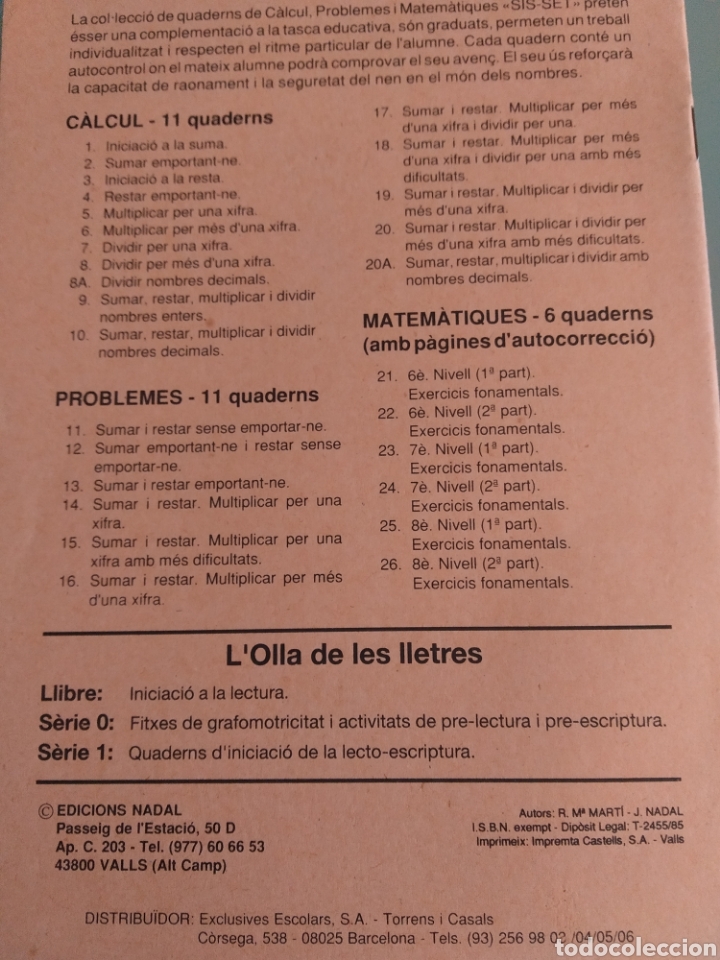 Libros: Sis set n 15 Problemes Nuevo Catal&aacute;n - Foto 3