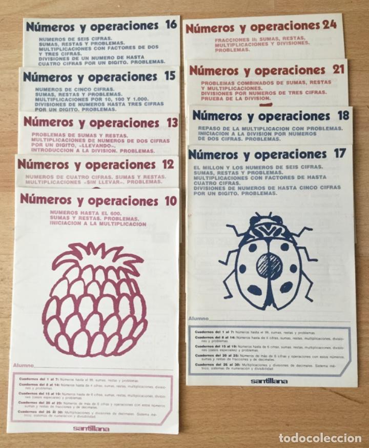 Libros: N&uacute;meros y Operaciones. Lote de 9 n&uacute;meros. Nuevos sin usar. - Foto 1