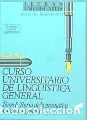 Libros: Curso universitario de ling&uuml;&iacute;stica general. Vol. I. Teor&iacute;a de la gram&aacute;tica y sintaxis general (2.a