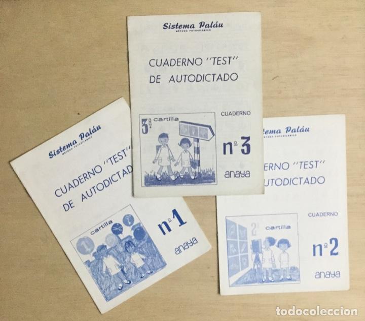 Libros: Cuaderno test de autodictado. Sistema Palau - Foto 1