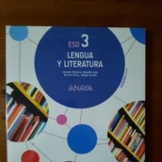 Libros: LENGUA Y LITERATURA 3° ESO (ANAYA). Lote 374416044