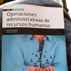 Libros: OPERACIONES ADMINISTRATIVAS DE RECURSOS HUMANOS. Lote 314568788