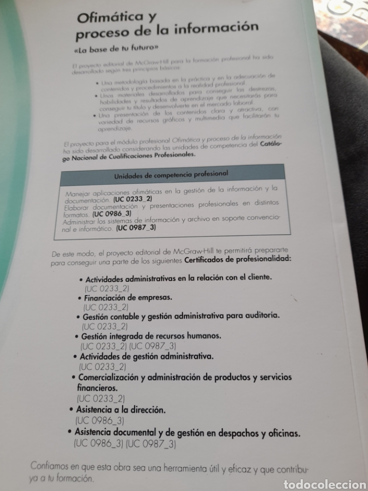 Libros: Ofim&aacute;tica y proceso de la informaci&oacute;n. - Foto 4
