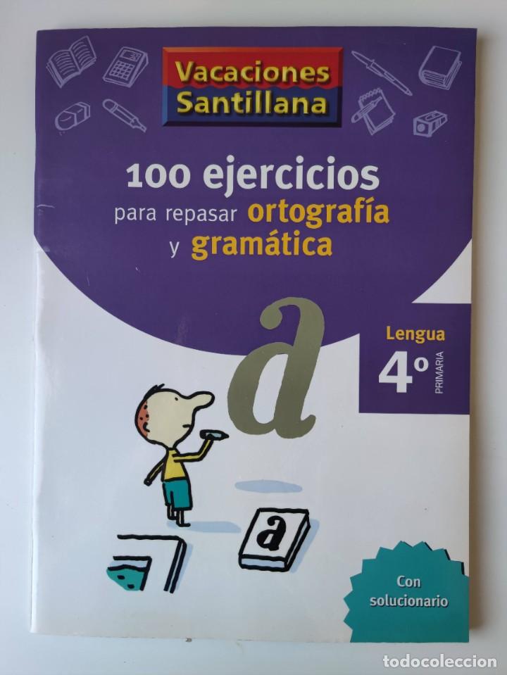 Libros: CUADERNO DE EJERCICIOS PARA REPASAR ORTOGRAFIA Y GRAMATICA 4&ordm;(SANTILLANA 2006). - Foto 1