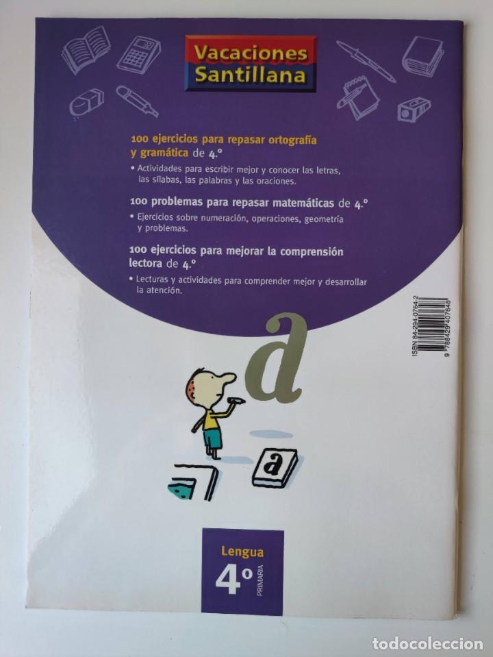 Libros: CUADERNO DE EJERCICIOS PARA REPASAR ORTOGRAFIA Y GRAMATICA 4&ordm;(SANTILLANA 2006). - Foto 2