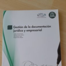 Libros: GESTIÓN DE LA DOCUMENTACIÓN JURÍDICA Y EMPRESARIAL.. Lote 326979238