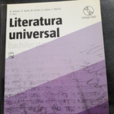 Libros: LITERATURA UNIVERSAL . BACHILLERATO