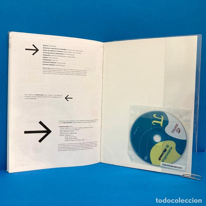 Libros: Libro de texto EDITEX Matem&aacute;ticas 2&ordm; ESO. Con CD. Nuevo. A estrenar. - Foto 2