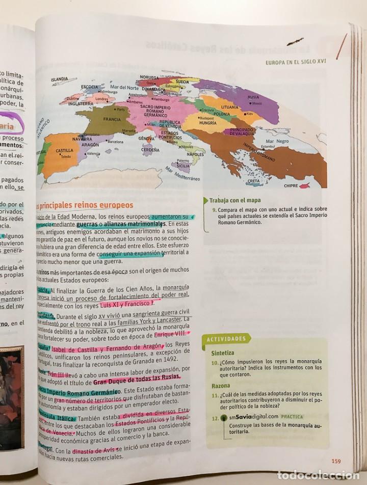 Libros: GEOGRAFIA E HISTORIA - 3&ordm; ESO - SM SAVIA - Foto 4