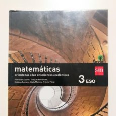 Libros: MATEMATICAS - 3º ESO - SM SAVIA. Lote 361033160
