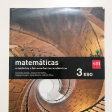 Libros: MATEMATICAS - 3º ESO - SM SAVIA. Lote 361033420