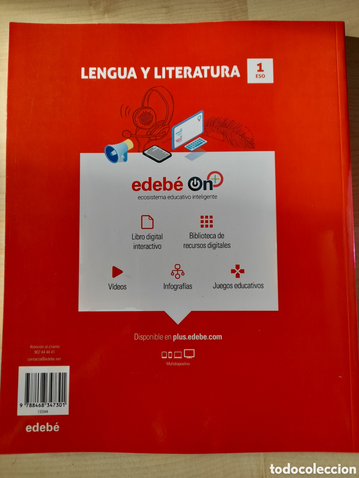 Libros: Lengua y literatura 1 ESO. Edeb&eacute; - Foto 2