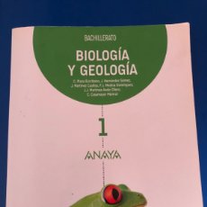 Libros: BIOLOGÍA Y GEOLOGÍA. 1 BACHILLERATO. ANAYA