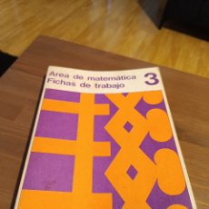 Libri: ÁREA DE MATEMÁTICA FICHAS DE TRABAJO 3 1971