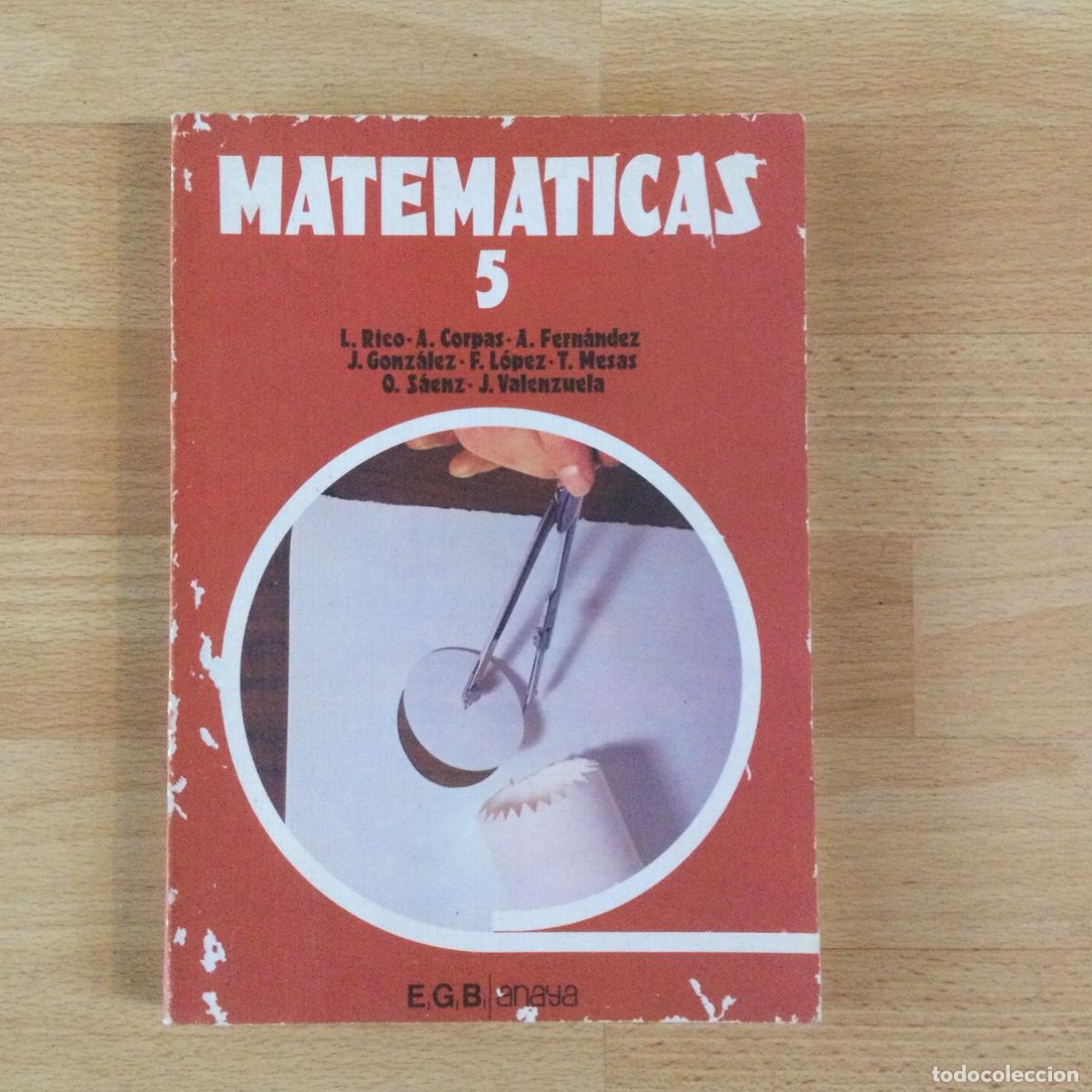 Libros: Matem&aacute;ticas 5 EGB. Anaya NUEVO - Foto 1