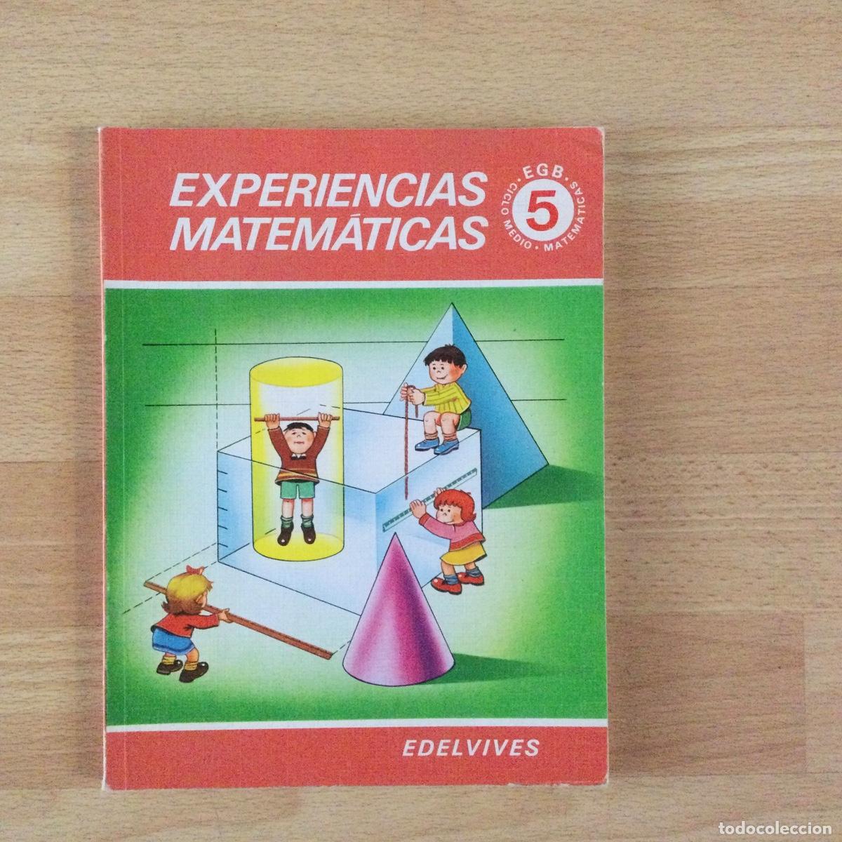 Libros: Experiencias Matem&aacute;ticas 5 EGB. Edelvives. NUEVO - Foto 1