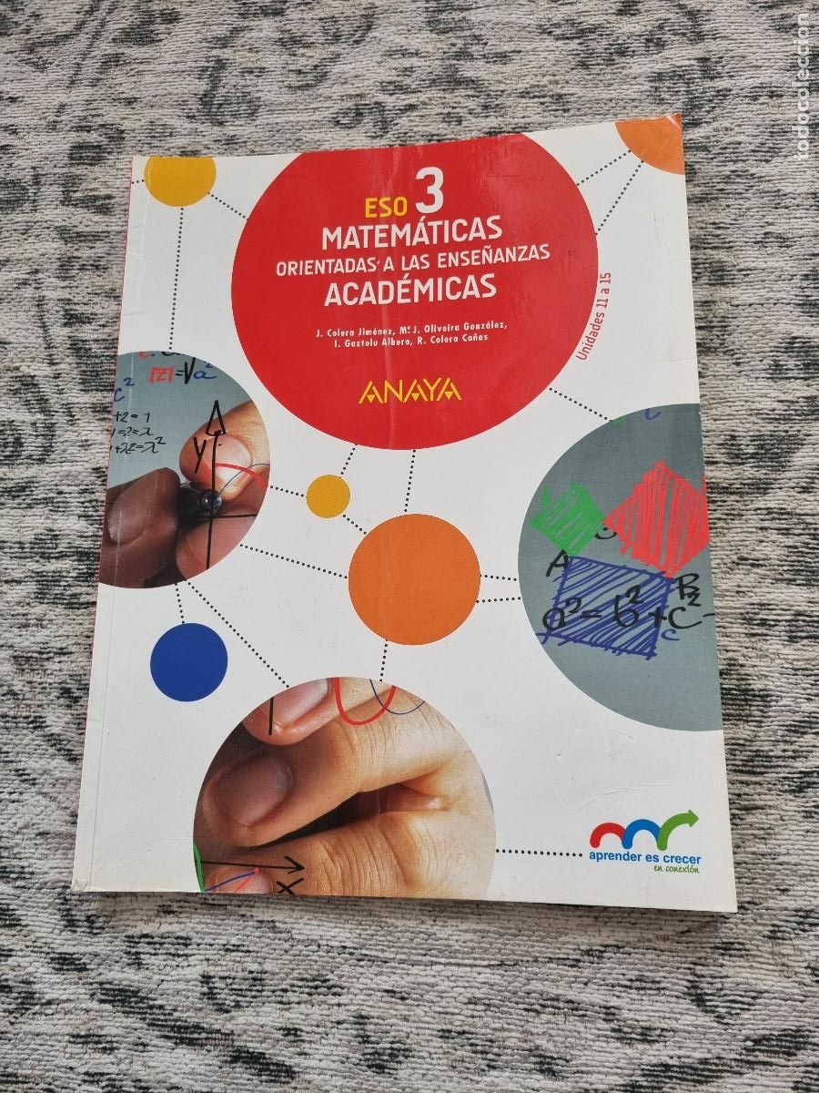 Libros: MATEM&Aacute;TICAS ORIENTADAS A LAS ENSE&Ntilde;ANZAS ACAD&Eacute;MICAS ESO 3 - Foto 1