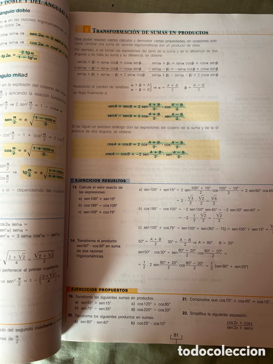 Libros: MATEM&Aacute;TICAS 1 BACHILLERATO-S/M- - Foto 5