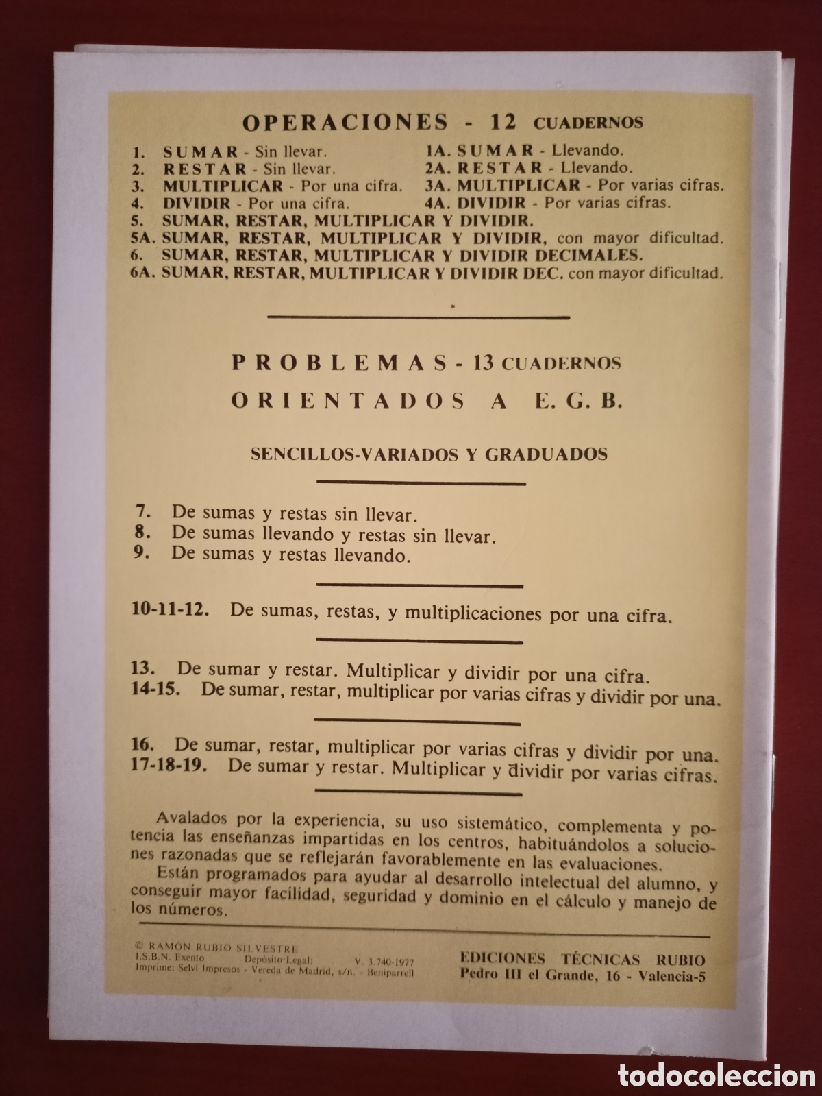 Libros: Lote 2 problemas Rubio n 6. Nuevo - Foto 2