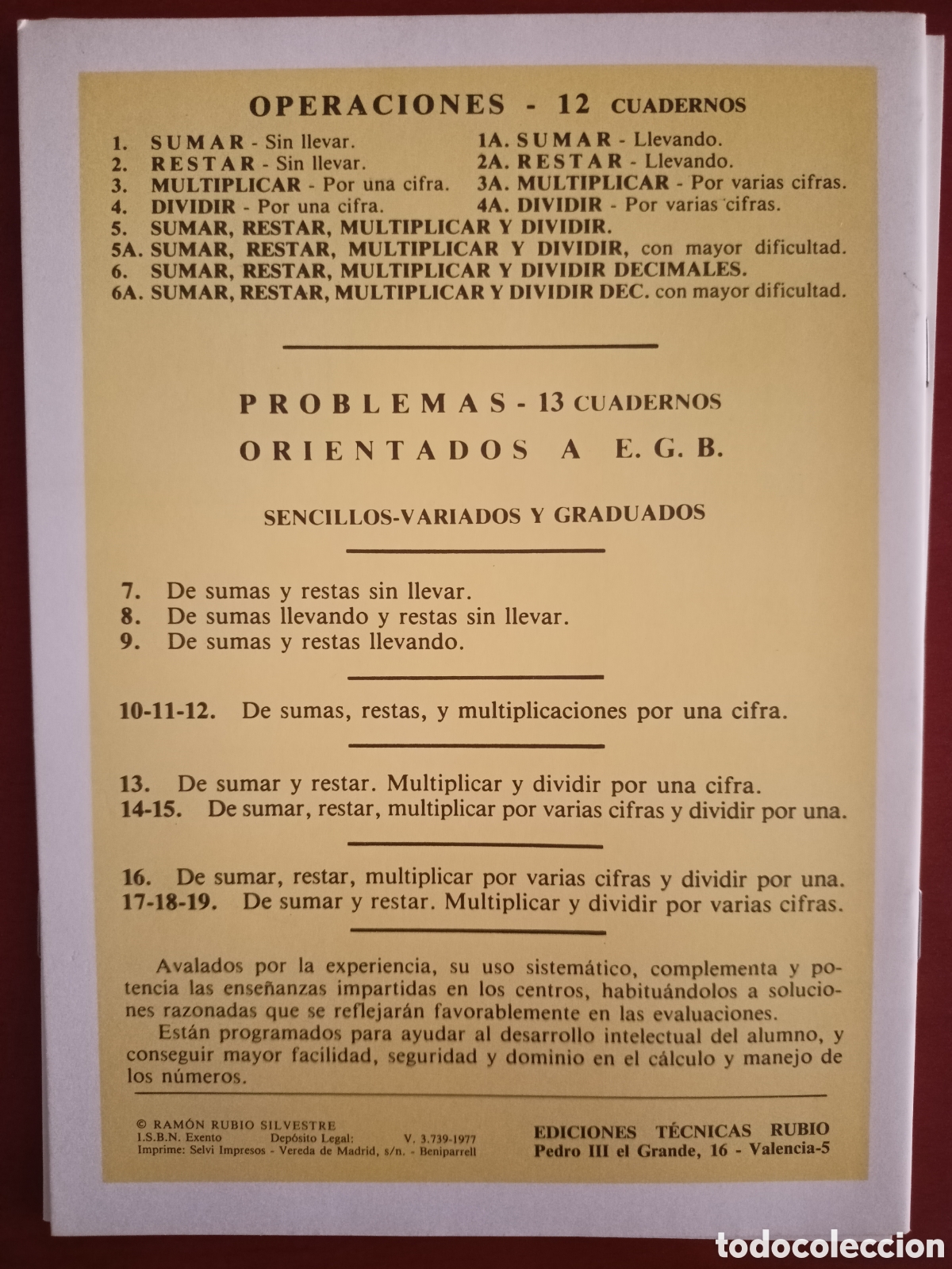 Libros: Lote 2 problemas Rubio n 5A. Nuevo - Foto 2