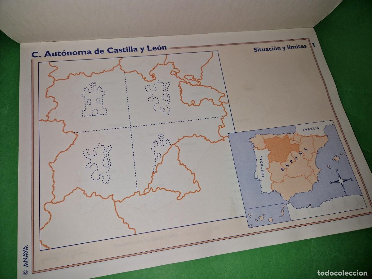 Libros: PRIMARIA mapas mudos DE CASTILLA Y LEON, ANAYA - Foto 3