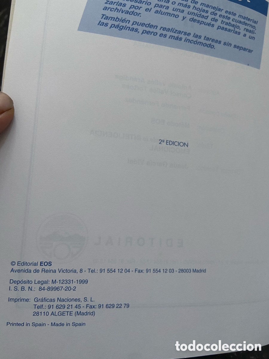 Libros: Libro del programa para el desarrollo de la inteligencia emocional. - Foto 2