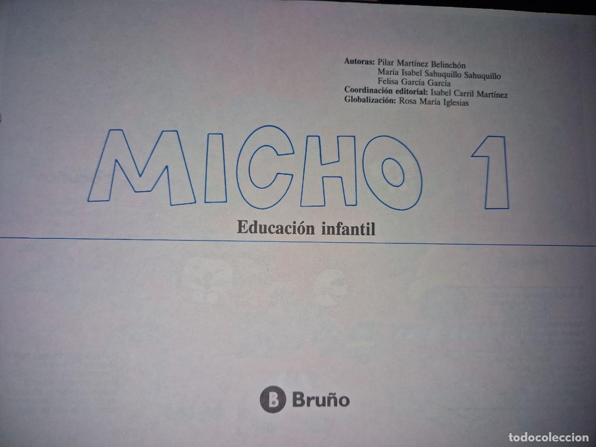 Libros: MICHO 1 LIBRO DE EDUCACION INFANTIL - EDITORIAL BRU&Ntilde;O A&Ntilde;O 1984 - Foto 2