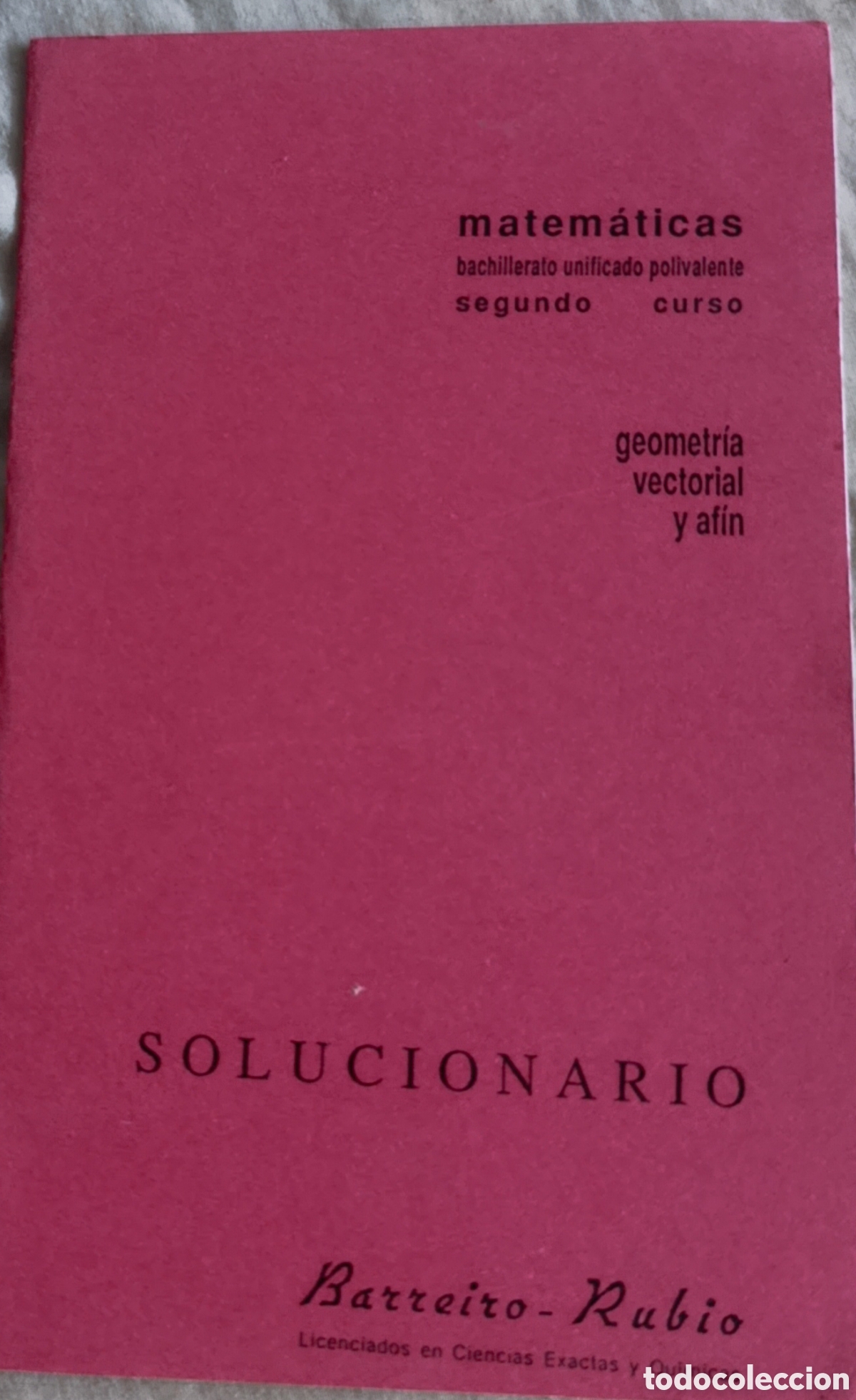 Libros: GEOMETR&Iacute;A VECTORIAL Y AF&Iacute;N Y SOLUCIONARIO - Foto 2