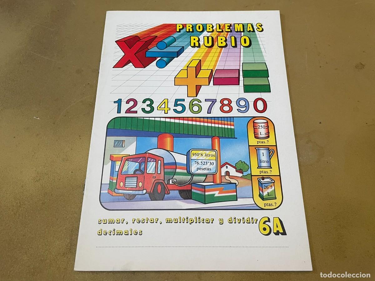 Libros: PROBLEMAS RUBIO 6A DE SUMAR, RESTAR Y MULTIPLICAR Y DIVIDIR DECIMALES NUEVO - Foto 1