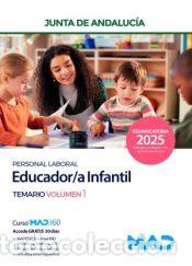 Libros: Educador/a Infantil (Personal Laboral). Temario volumen 1. Junta de Andaluc&iacute;a - Ed. MAD