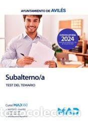 Livres: Subalterno/a. Test del temario. Ayuntamiento de Avil&eacute;s - Ed. MAD