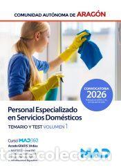 Livres: Personal Especializado de Servicios Dom&eacute;sticos. Temario volumen 1 y Test. Comunidad Aut&oacute;noma de