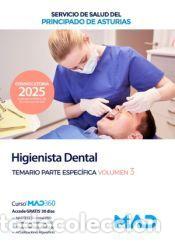 Libros: Higienista Dental. Temario parte espec&iacute;fica volumen 3. Servicio de Salud del Principado de Asturias