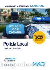 Livres: Polic&iacute;a Local de Canarias. Test del temario. Comunidad Aut&oacute;noma de Canarias - Ed. MAD
