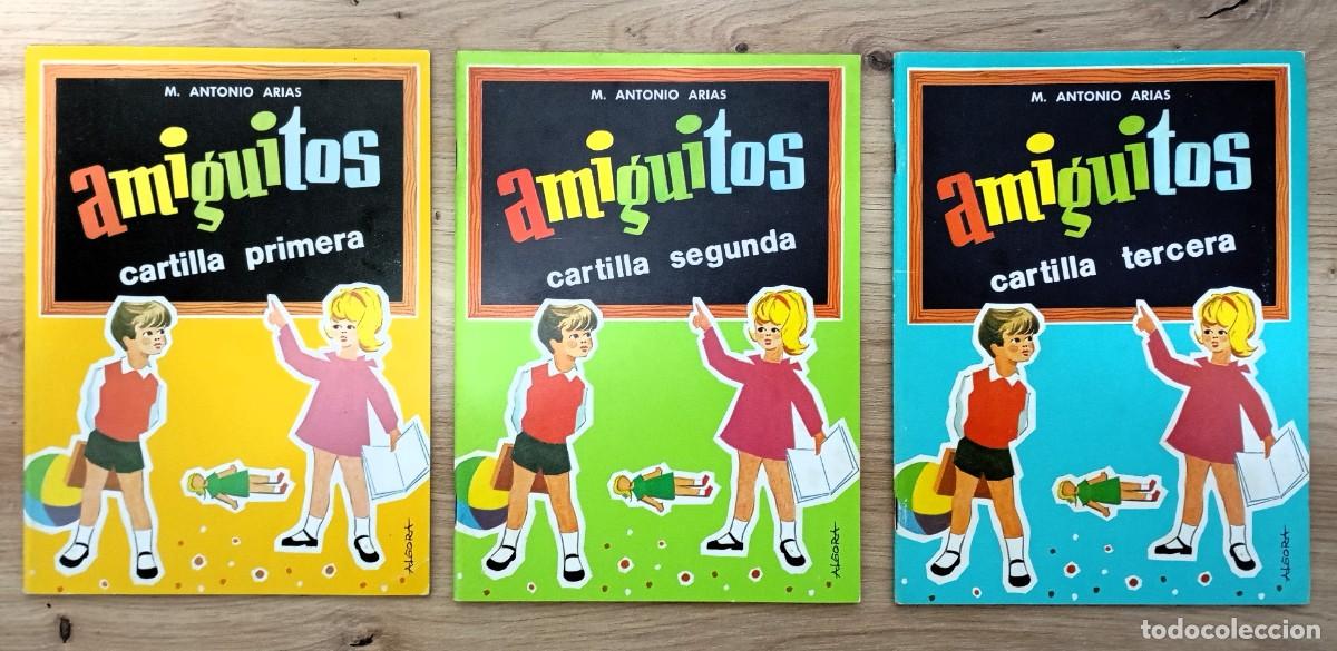 Livres: LOTE CUADERNOS CARTILLAS AMIGUITOS PRIMERA + SEGUNDA + TERCERA. M. ANTONIO ARIAS. NUEVOS