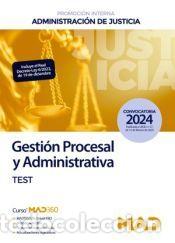 Libros: Cuerpo de Gesti&oacute;n Procesal y Administrativa (promoci&oacute;n interna). Test. Administraci&oacute;n de Justicia -