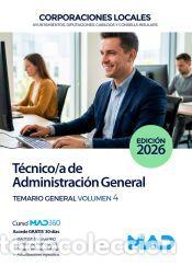 Livros: T&eacute;cnico/a de Administraci&oacute;n General de Ayuntamientos, Diputaciones y otras Corporaciones Locales.