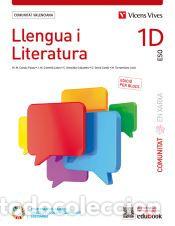 Libros: Llengua i Literatura 1D. Comunitat Valenciana (Comunitat en Xarxa). Ed. per blocs - Canals Palau,