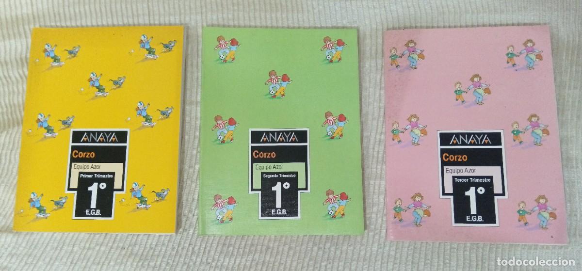 Libros: Libros de texto de 1&ordm; Curso,Editorial Anaya ,Corzo Equipo Azor a&ntilde;o 1989