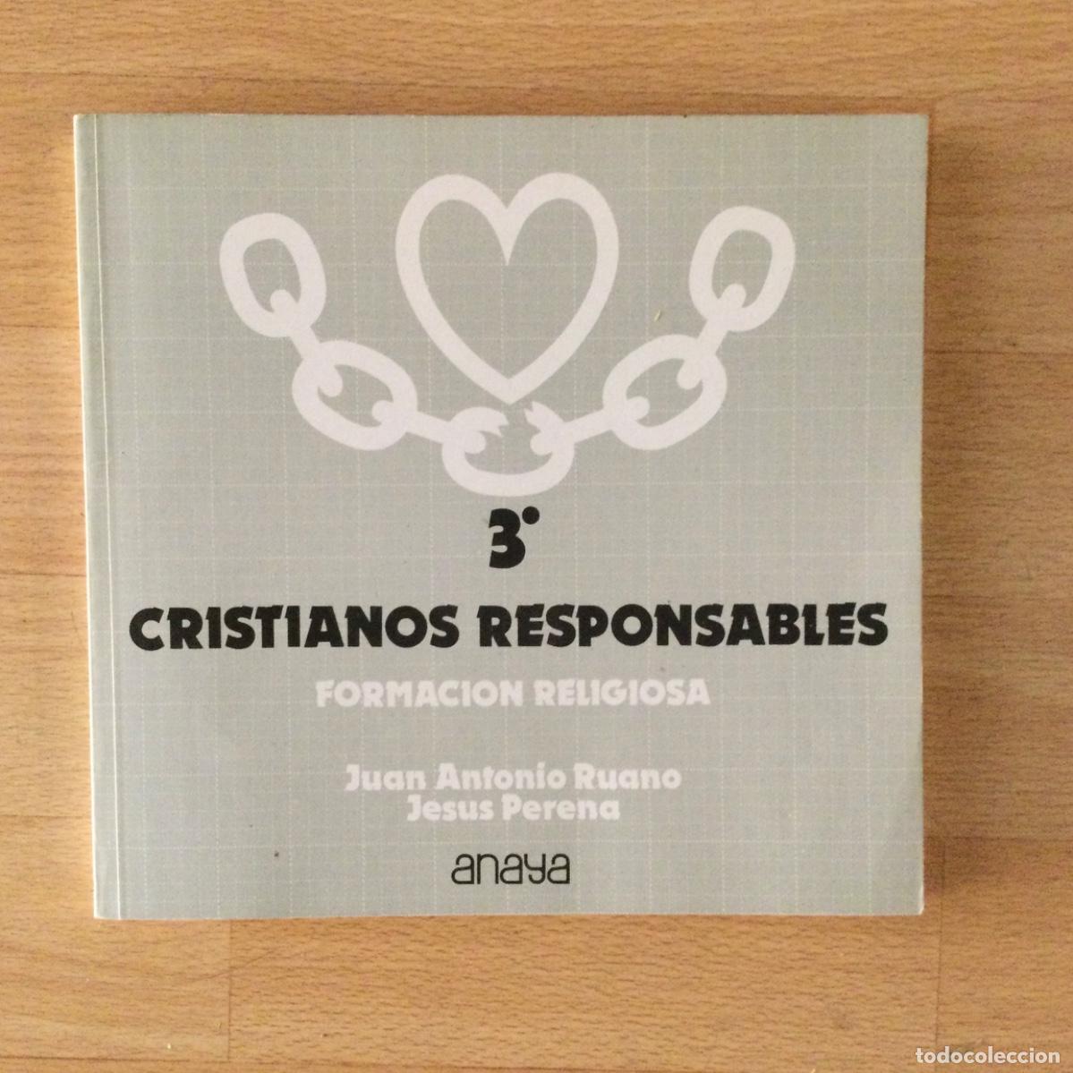 Libros: Cristianos responsables 3* BUP. Anaya. NUEVO