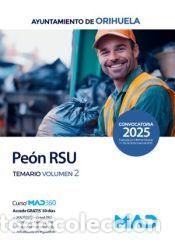 Livres: Pe&oacute;n RSU. Temario volumen 2. Ayuntamiento de Orihuela - Ed. MAD