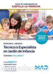 Libros: T&eacute;cnico/a Especialista en Jard&iacute;n de Infancia (Personal Laboral Grupo 3). Temario volumen 1. Junta