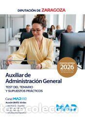 Libros: Auxiliar de Administraci&oacute;n General. Test del temario y supuestos pr&aacute;cticos. Diputaci&oacute;n Provincial