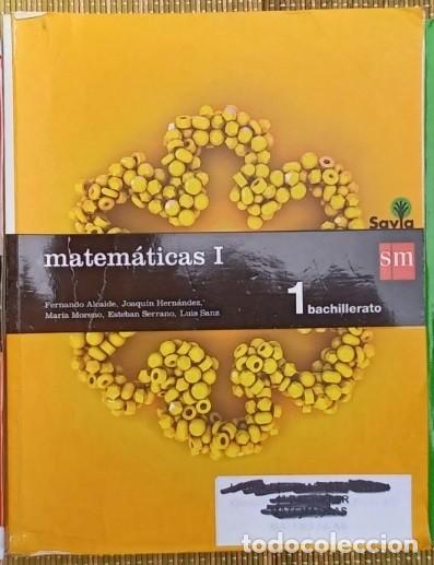 Libros: Matem&aacute;ticas SM 1 bachillerato.