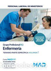 Libros: Enfermer&iacute;a (Grupo Profesional M2). Temario parte espec&iacute;fica volumen 1. Ministerios - Ed. MAD