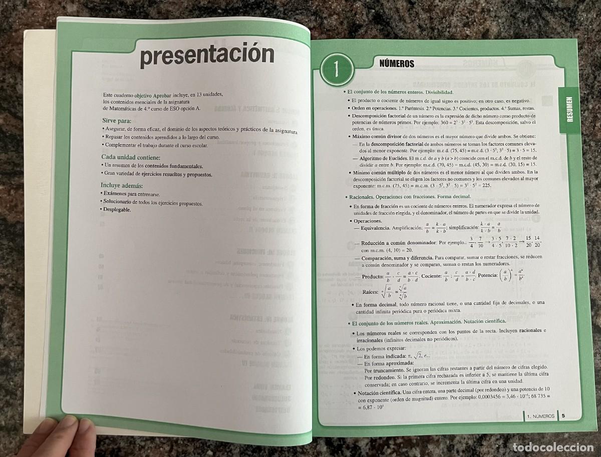 Libros: Matem&aacute;ticas 4 ESO Objetivo Aprobar 2004 - Foto 4