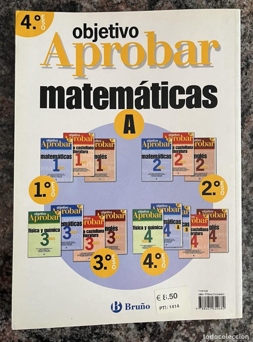Libros: Matem&aacute;ticas 4 ESO Objetivo Aprobar 2004 - Foto 6