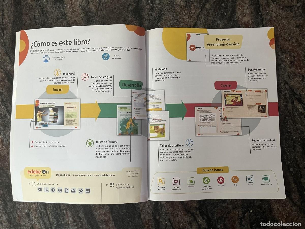 Libros: Lengua 1 Primaria Edebe Pack 3 Tomos - Foto 4