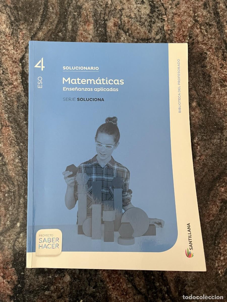 Libros: Solucionario Mates 4 ESO Santillana