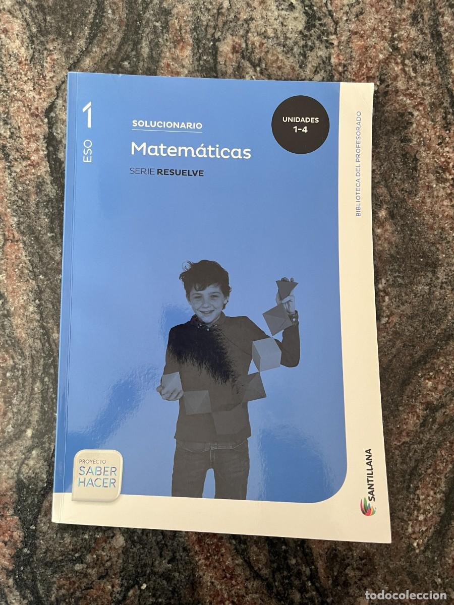 Libros: Solucionario Mates 1 ESO Santillana
